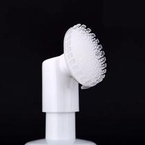 Frasco Pump Espumador com Escova de Silicone Limpeza Facial Suave, Profunda e Reutilizável 200ml