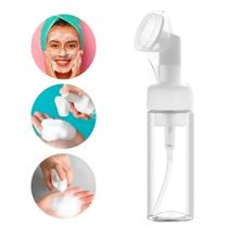 Frasco Pump Espumador Higienizador Silicone para Limpeza Facial Skin Care Pele Mais Limpa Macia e Livre de Oleosidade