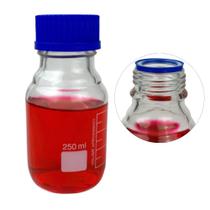 Frasco Reagente de Vidro 250 mL com Tampa de Rosca Drop Neobio para Armazenamento de Soluções Frasco Reagente de Vidro 250 mL com Tampa de Rosca Drop Neobio para Armazenamento de Soluções