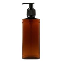 Frasco Refil Âmbar 400ml Com Válvula Pump Reposição Produto Shampoo Sabonete Álcool Hidratante Loção Creme Líquido Gel Uso Banheiro Hotelaria