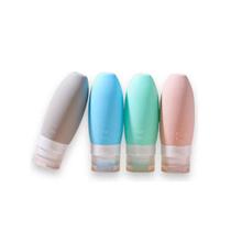 Frasco Silicone 4 Potes 90ml Porta Creme Shampoo Kit Viagem Frasco Silicone 4 Potes 90ml Porta Creme Shampoo Kit Viagem