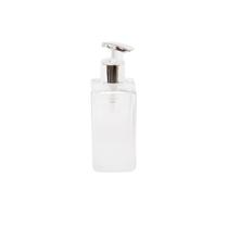 Frasco Square 250ml Degradê Branco Válvula Prata para Sabonete/Álcool em Gel Frasco Square 250ml Degradê Branco Válvula Prata para Sabonete/Álcool em Gel