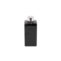 Frasco Square 250ml Preto Tampa Prata para Difusores