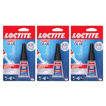 Frasco Super Glue Loctite Liquid Longneck de 10 ml, pacote com 3