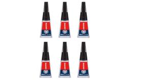 Frasco Super Glue Loctite Liquid Longneck de 10 ml, pacote com 6 Frasco Super Glue Loctite Liquid Longneck de 10 ml, pacote com 6
