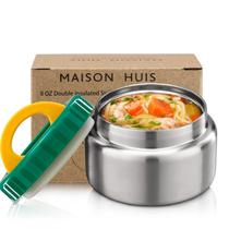 Frasco térmico MAISON HUIS Soup 240 mL Isolado a vácuo 304 SS Frasco térmico MAISON HUIS Soup 240 mL Isolado a vácuo 304 SS