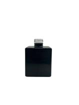 Frasco Vidro Cubo 250ml Preto