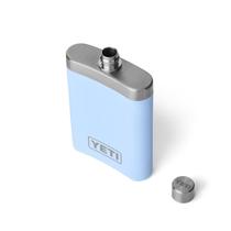 Frasco YETI 200mL Big Sky Blue 18/8 em aço inoxidável com funil
