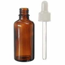 Frascos Conta Gotas 30ml Vidro Âmbar (10 Unidades) E Tampa Com Lacre