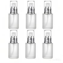 Frascos cosméticos Doromy 6 unidades 30 ml de vidro fosco com pump Frascos cosméticos Doromy 6 unidades 30 ml de vidro fosco com pump