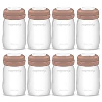 Frascos de armazenamento de leite materno Maymom, 160 ml, pacote com 8 Frascos de armazenamento de leite materno Maymom, 160 ml, pacote com 8