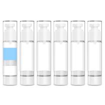 Frascos de bomba Airless GIVITASOT 50 mL (1,7 onças), pacote com 6 rótulos