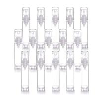 Frascos de bomba de loção Airless Wresty 15 unidades transparentes 10 mL x 5 mL