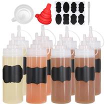 Frascos de condimento Belinlen 360 ml (12 onças) Squeeze com acessórios Frascos de condimento Belinlen 360 ml (12 onças) Squeeze com acessórios