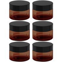 Frascos de cosméticos BallHull Amber Plastic 120 ml à prova de vazamentos, 6 unidades