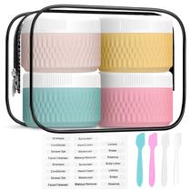 Frascos de creme WLEAD, silicone sem BPA, 90 ml, tamanho de viagem, pacote com 4