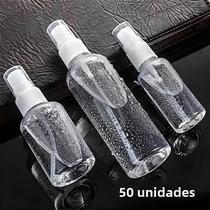 Frascos De Perfume De Plástico Transparente 50pcs 10ml 20ml 30ml 50ml Frascos De Viagem Com Spray