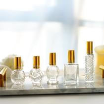 Frascos de perfume H&D HYALINE e DORA Vintage Glass, conjunto de 5