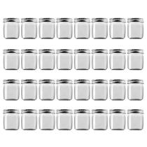 Frascos de plástico Novelinks de 240 ml com tampas de rosca sem BPA (pacote com 32)