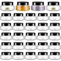 Frascos de plástico Tessco, pacote com 24 tampas, 150 ml para cosméticos