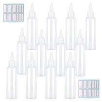 Frascos de plástico TRENDBOX, aplicador de 60 ml com tampa giratória, pacote com 24