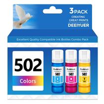 Frascos de recarga de tinta DEEIYUER 502 compatíveis com impressora Ecotank Frascos de recarga de tinta DEEIYUER 502 compatíveis com impressora Ecotank