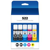 Frascos de recarga de tinta DEEIYUER 522 compatíveis com ET-2800 ET-4800