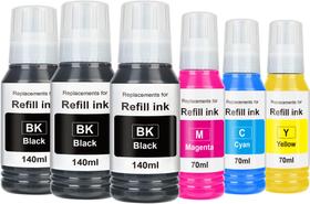 Frascos de Recarga de Tinta EaseFusion Paquete de 6 para Epson 502 Frascos de Recarga de Tinta EaseFusion Paquete de 6 para Epson 502