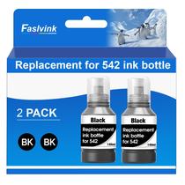 Frascos de recarga de tinta Faslvink 542 pretos compatíveis com ET-5150/5850 Frascos de recarga de tinta Faslvink 542 pretos compatíveis com ET-5150/5850
