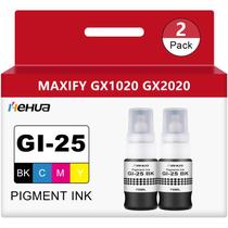 Frascos de recarga de tinta hehua Pigment GI-25 Black 140 mL (pacote com 2) Frascos de recarga de tinta hehua Pigment GI-25 Black 140 mL (pacote com 2)