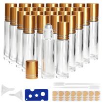 Frascos de rolo de óleo essencial AGZHTYJQ 10mL de vidro x24 Frascos de rolo de óleo essencial AGZHTYJQ 10mL de vidro x24