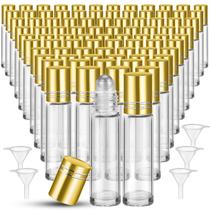 Frascos de rolo de óleo essencial Sumind 150 unidades de vidro de 10 mL Frascos de rolo de óleo essencial Sumind 150 unidades de vidro de 10 mL