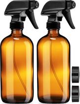 Frascos de Spray de Vidro Âmbar Sally's Organics 500ml (2 Unidades)