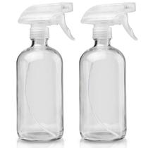 Frascos de spray de vidro Cosywell 473ml Boston Round (pacote com 2) Frascos de spray de vidro Cosywell 473ml Boston Round (pacote com 2)
