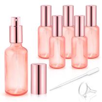 Frascos de spray de vidro Dmuuudm 15 mL (pacote com 6) rosa com atomizador Frascos de spray de vidro Dmuuudm 15 mL (pacote com 6) rosa com atomizador