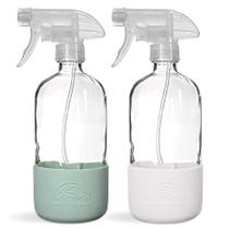 Frascos de spray de vidro SAVVY PLANET 500mL com capa de silicone (pacote com 2)