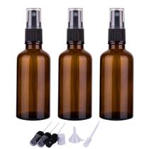 Frascos de spray hmaimas Amber Glass 60mL para óleos essenciais x3