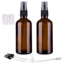 Frascos de spray Hydior Amber Glass 120 ml para óleos essenciais, pacote com 2 Frascos de spray Hydior Amber Glass 120 ml para óleos essenciais, pacote com 2