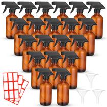 Frascos de spray Norme 24 unidades de vidro de 240 mL com funis e rótulos