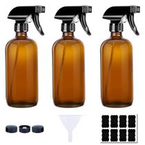 Frascos de spray PrettyCare Amber Glass 240 ml (pacote com 3) Frascos de spray PrettyCare Amber Glass 240 ml (pacote com 3)