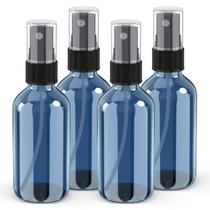 Frascos de spray Wedama Mini Glass 120 mL (pacote com 4 unidades de azul índigo)