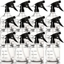 Frascos de spray Youngever, pacote com 12, 500 ml para cabelo e limpeza Frascos de spray Youngever, pacote com 12, 500 ml para cabelo e limpeza
