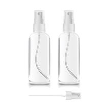 Frascos de spray ZEROFIRE, pacote com 2, 30 ml, plástico transparente, recarregáveis