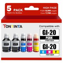 Frascos de Tinta TONTINTA GI20 5 Unidades 170ml/70ml Frascos de Tinta TONTINTA GI20 5 Unidades 170ml/70ml