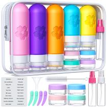 Frascos de Viagem Amzrole Kit 20 Peças Aprovado pela TSA à Prova de Vazamentos Frascos de Viagem Amzrole Kit 20 Peças Aprovado pela TSA à Prova de Vazamentos