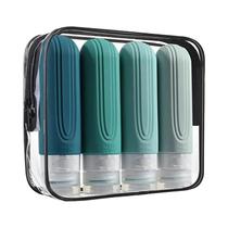 Frascos De Viagem De Silicone Multicoloridos 90ml/Conjunto À Prova De Vazamentos Recarregáveis Para Frascos De Viagem De Silicone Multicoloridos 90ml/Conjunto À Prova De Vazamentos Recarregáveis Para
