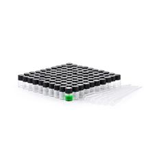 Frascos de vidro BKMAMLAB 2mL transparentes com tampas de rosca 100 unidades