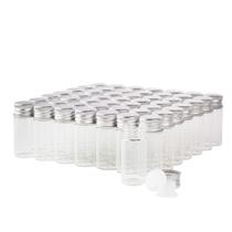 Frascos de vidro Carbibe de 10 mL com tampas de rosca e tampas de plástico x50 Frascos de vidro Carbibe de 10 mL com tampas de rosca e tampas de plástico x50