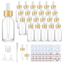 Frascos de vidro Comrzor 30mL com conta-gotas, pacote com 24 e acessórios