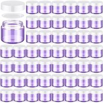 Frascos de vidro Domensi 60 ml com tampas, tamanho de viagem: 48 unidades, roxo claro Frascos de vidro Domensi 60 ml com tampas, tamanho de viagem: 48 unidades, roxo claro